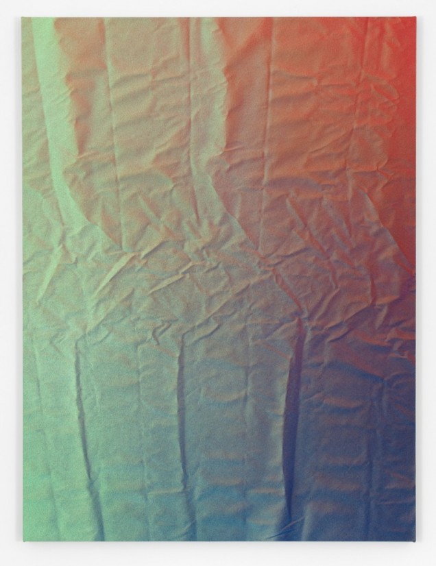 Untitled (Fold), 2011. Acrylic on canvas / wooden stretcher. 182.9 x 137.2 cm. Courtesy of the artist and STANDARD (OSLO), Oslo.