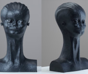 Robert Llimos, Bust in Bronze, 15 x 9.25 x 7.32 in. Courtesy of the artist.