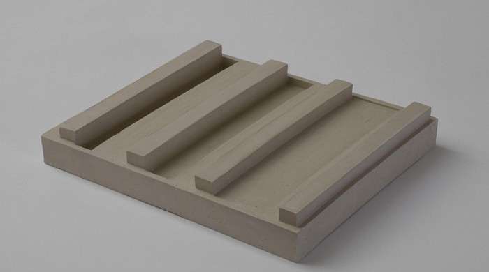 Anna-Bella, Papp, untitled, 2013, clay, 12 5/8 x 10 5/8 x 2 in. Image courtesy of Modern Art.