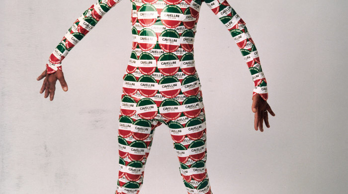 Guglielmo Achille Cavellini, With Stickers, 1980. Courtesy LYNCH THAM.