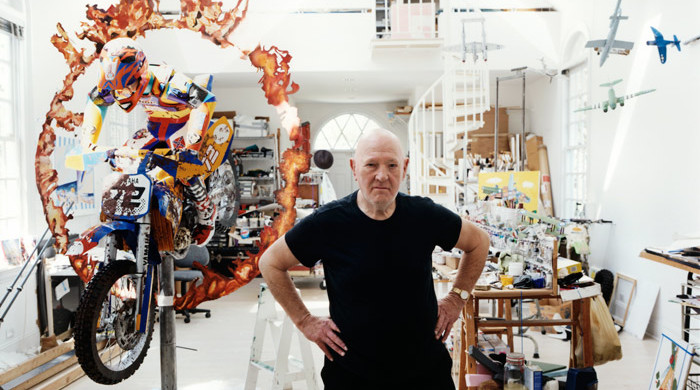 Malcolm Morley in his studio. Photo credit: Jason Schmidt.