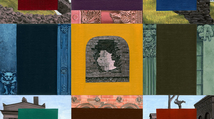 Maddy Rosenberg, Book of Days, (9 panels), 2008, oil on panel, 12 x 12 in.