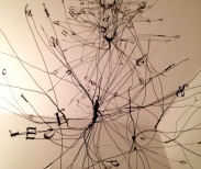 Jocelyn Shu, Chapter One, 2012-2013, mixed media, approx. 84 x 16 x 16 in. Courtesy of the artist and Associated Gallery.