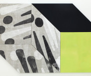 Ana Cardoso Ex-Clamant, 2013. Acrylic on linen, wool, and cotton
120 x 75 in. Image courtesy of Longhouse Projects.