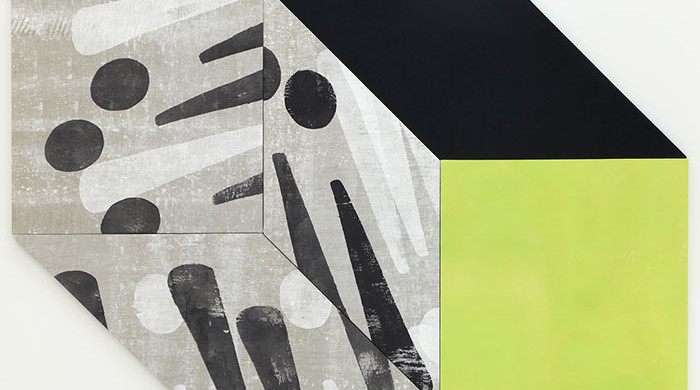 Ana Cardoso Ex-Clamant, 2013. Acrylic on linen, wool, and cotton
120 x 75 in. Image courtesy of Longhouse Projects.