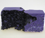 Jesse Greenberg, Ball Brick Purple, 2013. Image courtesy of Derek Eller Gallery