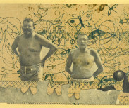 Hannah Hoch, Staatshäupter (Heads of State), 1918-1919. Collection of IFA Stuttgart. Image courtesy of Whitechapel Gallery.