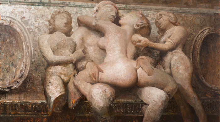 Vincent Desiderio, Transubstantiation, 2013. Image courtesy of Marlborough Gallery.