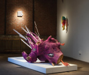 Brent Owens, "For Thinkin' Long and Dark" Installation view, 2014. Image courtesy of English Kills Gallery.