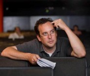 A.O. Scott in his natural habitat.