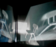 Kristine Marx, Floating Room, 2013. Video installation detail.