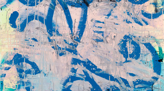 Tatiana Berg, 2013. Oil and spray paint on canvas. Image courtesy of the artist.