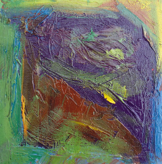 Banker, Leopard Jasper Agate, 40 x 40 inches, oil on canvas, 2014