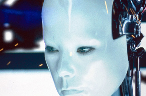 Still from the “All Is Full of Love” music video. 1999. Directed by Chris Cunningham. Music by Björk. Image courtesy of One Little Indian