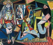 Les femmes d'Alger (Version "O"). Oil on canvas. 44.7/8 x 57.5/8in. (114 x 146.4cm.) Painted on February 14, 1955. © 2015 Estate of Pablo Picasso / Artists Rights Society (ARS), New York