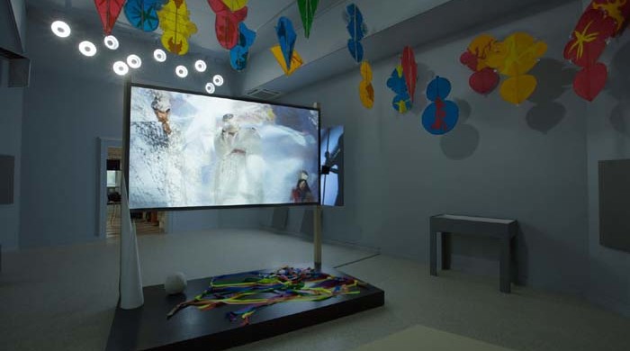 Joan Jonas: They Come to Us without a Word, installation view