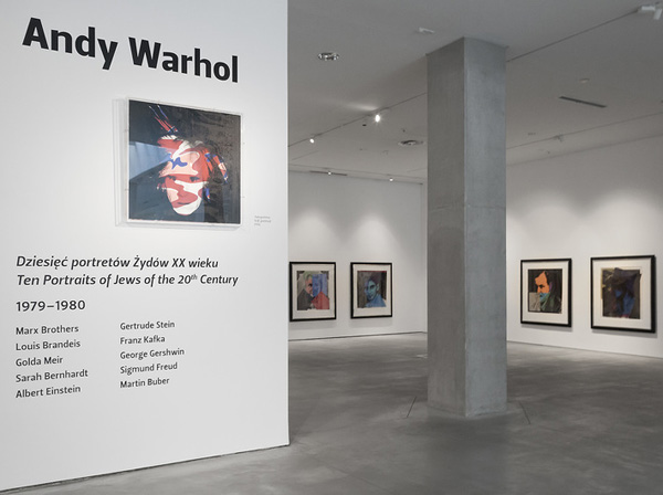 Andy Warhol Ten Portraits of Jews of the 20th Century exhibition., Museum of Contemporary Art in Krakow (MOCAK), photo: Rafał Sosin
