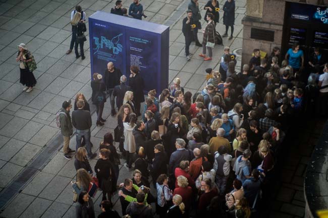 Opening of the exhibition THREADS at Kaunas central post office_photo by remis scerbauskas (3)