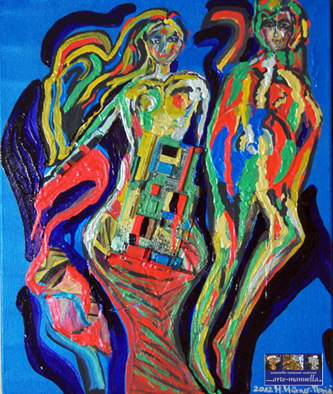 Fashion Show © Acrylic with Mixed-Media/21.5" 18"