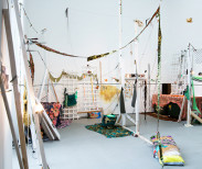 Dineo Seshee Bopape, Sketch For Possible Landscape Painting, 2013, Mixed media installation, Nolan Judin, Berlin. Dimensions variable. Courtesy Stevenson Gallery and the artist.