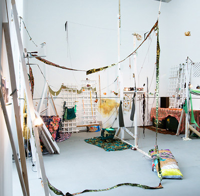 Dineo Seshee Bopape, Sketch For Possible Landscape Painting, 2013, Mixed media installation, Nolan Judin, Berlin. Dimensions variable. Courtesy Stevenson Gallery and the artist.