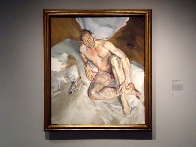 Lucian Freud, Portrait of the Hound, 2010-11. The Met Breuer. Photo: J. Gora