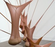 R.S.V.P. I — Senga Nengudi, 1997/2003
Nylon mesh and sand
Installation dimensions variable

Permanent Collection, Museum of Modern Art, New York Courtesy the artist, Hauser & Wirth and Thomas Erben Gallery, New York