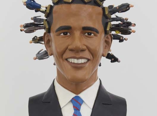 No. 44, 2012, mixed media, 74 x 14 x 14 in.