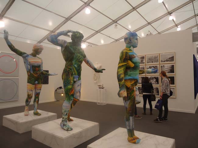 Xu Zhen/Made In's New (Hercules) and New (Marsyas) at Shangart. Frieze New York 2016. Photo: J. Gora