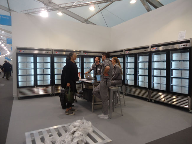 Sean Raspet, Soylent feat at Société Berlin booth at Frieze New York 2016. Photo: J. Gora