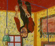 R.B-Kitaj, The Man on the Ceiling, 1989, óleo sobre lienzo, 122,6x122,6cm (2)