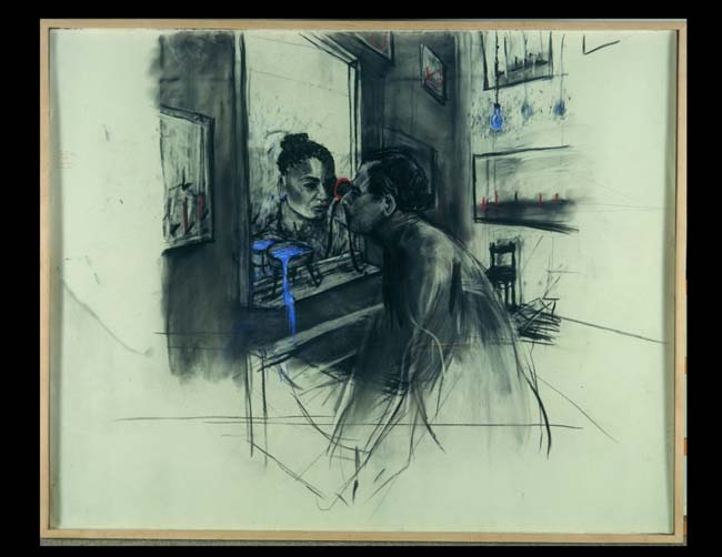 William Kentridge: Figures Eye to Eye © Kunsthalle Bremen - Kupferstichkabinett - Der Kunstverein in Bremen, Foto: Lars Lohrisch © Courtesy the artist, Marian Goodman Gallery (New York, Paris, London); Goodman Gallery (Johannesburg, Cape Town) and Lia Rumma Gallery (Naples, Milan)