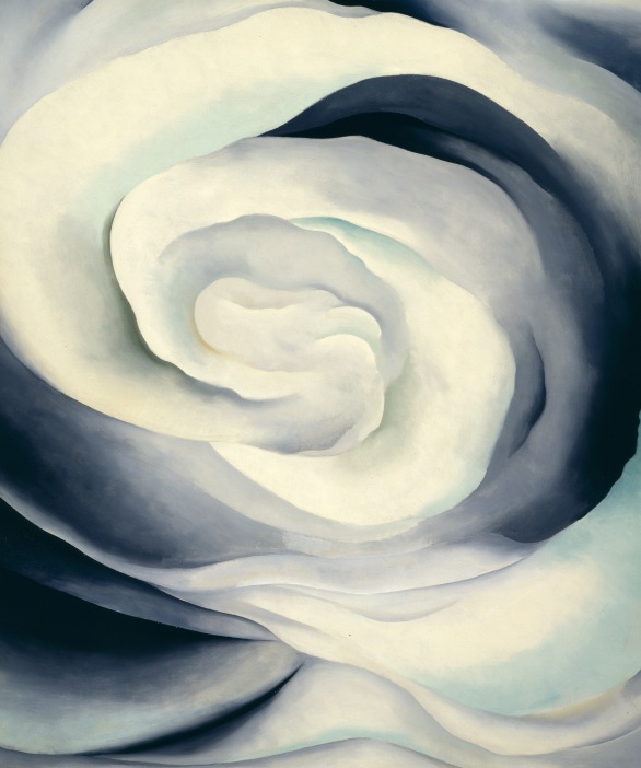 Georgia O’Keeffe Abstraction White Rose 1927 Oil on canvas 36 x 30 (91.4 x 76.2) Georgia O'Keeffe Museum. Gift of The Burnett Foundation and Georgia O’Keeffe Foundation © Georgia O'Keeffe Museum