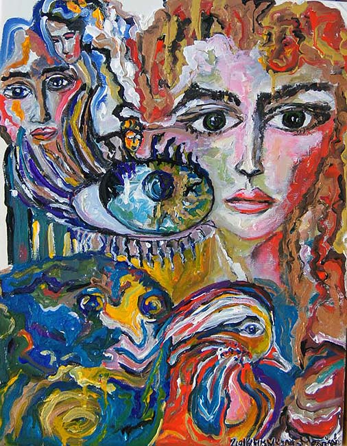 My Univers Medium: Acrylic on Canvas Size: 50 x 40 x 5 cm / 19.7 x 15.75 x 2 inches (Height x Width x Depth) Year: 2016