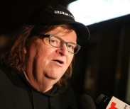 Michael Moore: ‘What this country doesn’t need is a horror movie about Donald Trump. He’s producing that himself.’ Photograph: Jemal Countess/Getty Images