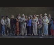 The Raft / Bill Viola (born 1951) / 2004 / Color High-Definition video projection on wall in darkened space; 5.1 ch surround sound / Projected image size: 156 x 88 in. (396.2 x 223 cm) / 10:33 minutes / Bill Viola Studio © Bill Viola