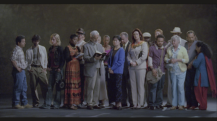 The Raft / Bill Viola (born 1951) / 2004 / Color High-Definition video projection on wall in darkened space; 5.1 ch surround sound / Projected image size: 156 x 88 in. (396.2 x 223 cm) / 10:33 minutes / Bill Viola Studio © Bill Viola