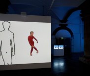 Charles Atlas, MC9, 2012, Nine-channel synchronized video installation, sound, Duration: 18:00 minutes
Installation view, De Hallen, Haarlem, 2012