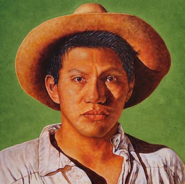 EugeneRodriguez, Untold Gold #14 – Antoine Clement, 14” x 14”, oil and wax on panel, 2016. Antoine Clement was a French Canadian-Cree Native American. He was also a hunter and the intimate companion of Sir William Drummond Stewart.